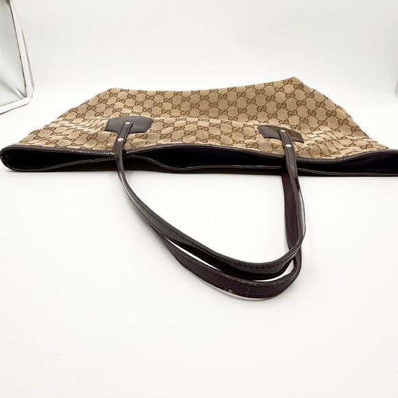 Gucci GG Jolie Monogram Brown Canvas Tote Shoulder Bag - Picture 11 of 15